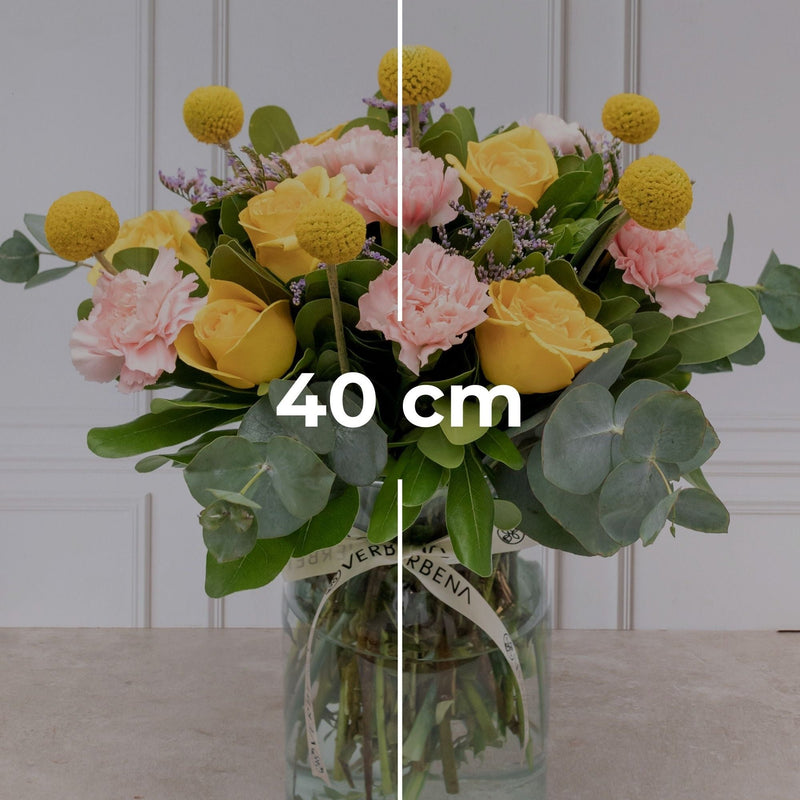 Lolita - Rosa Amarilla, Clavel Rosa y Craspedia
