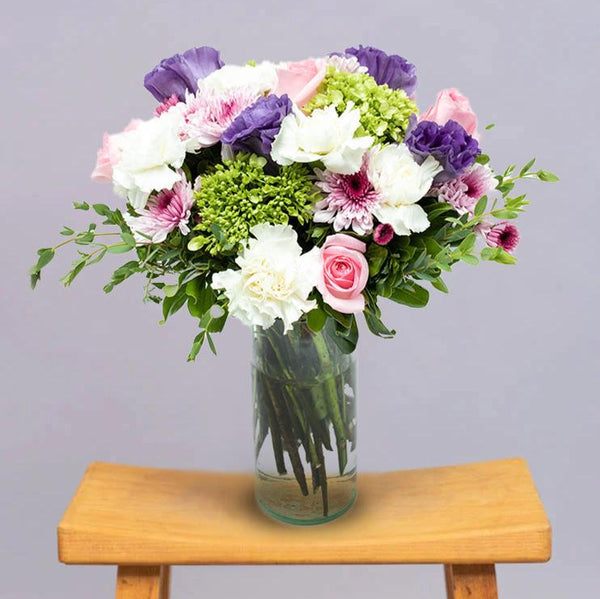 Alma de Vino - Rosa Clarita, Clavel Blanco y Hortensia