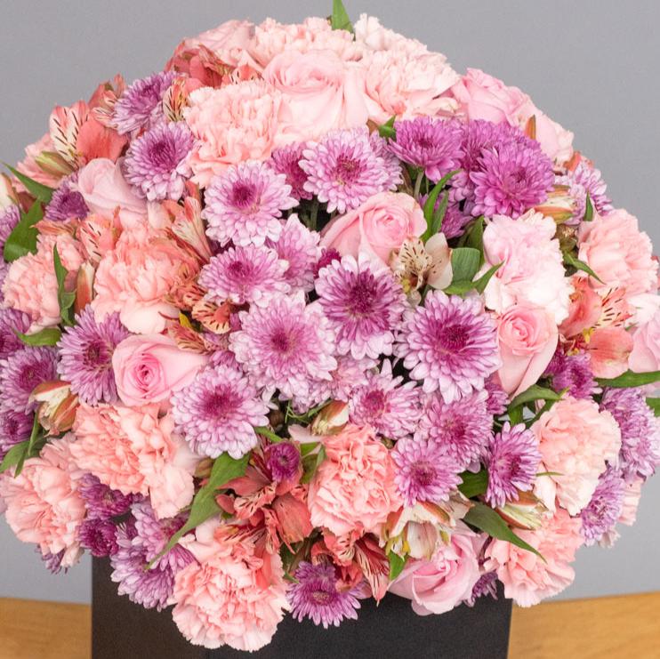 Ternura - Rosa, Clavel y Astromelia Rosa