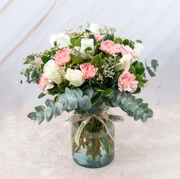 Arabella - Rosa Blanca y Clavel Rosa