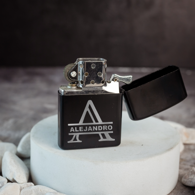 Encendedor Negro Personalizado