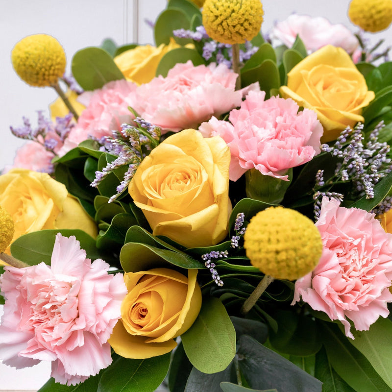 Lolita - Rosa Amarilla, Clavel Rosa y Craspedia