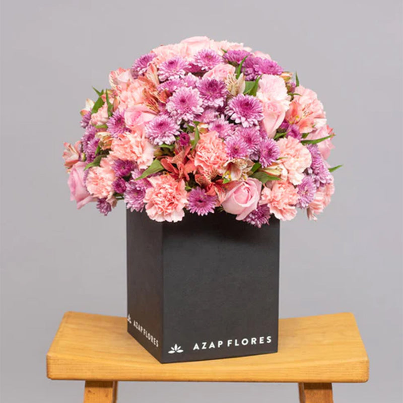 Ternura - Rosa, Clavel y Astromelia Rosa